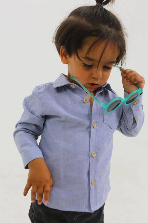 Blue Baby Boy Shirt - 2