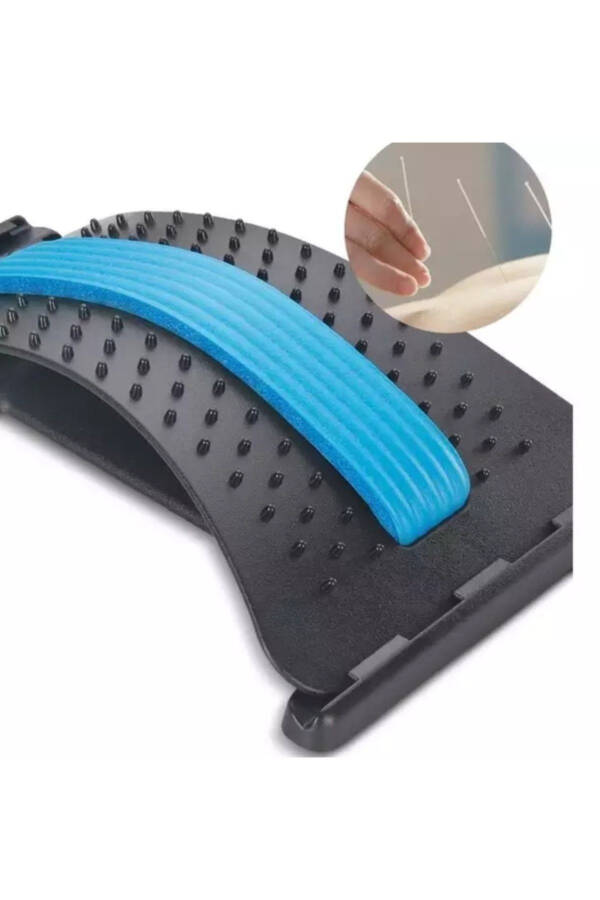 Blue Back Support Posture Corrector Spine Tool with Acupuncture and Massage Features - 1