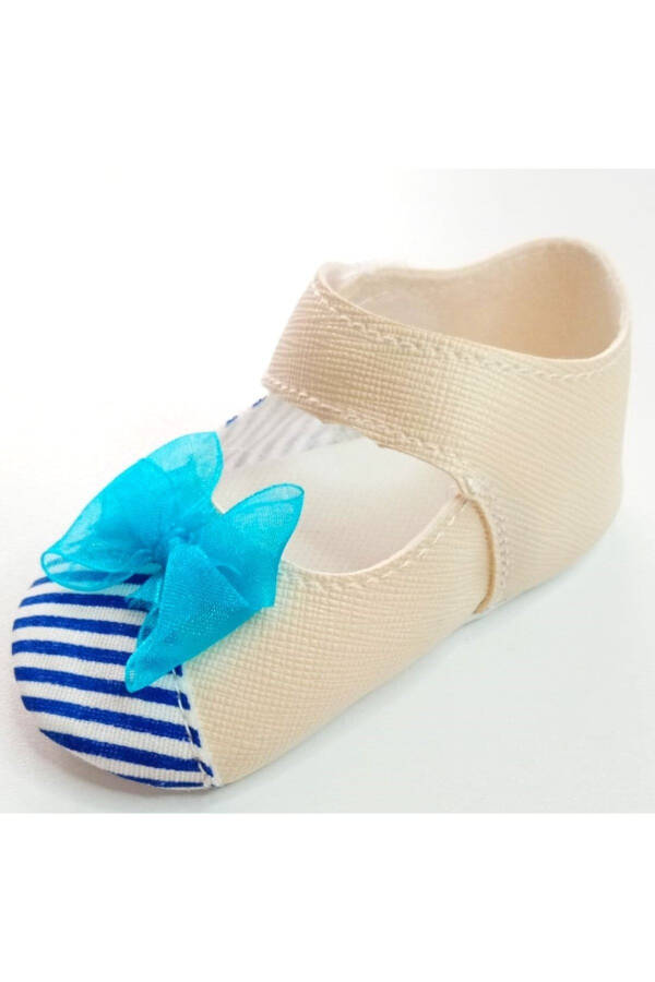 Blue Bow Baby Girl Shoes - 2