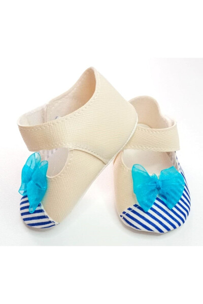 Blue Bow Baby Girl Shoes - 4