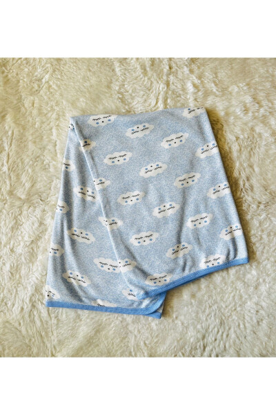 Blue Cloud Double Layer Swaddle Blanket for Baby Boys - 1