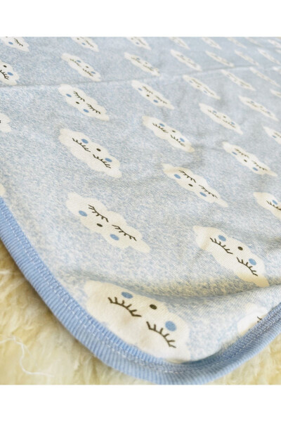 Blue Cloud Double Layer Swaddle Blanket for Baby Boys - 2