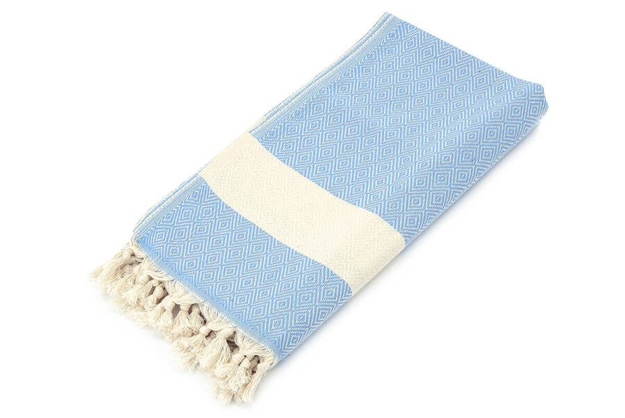 Blue Cotton Bamboo Pestemal - 2