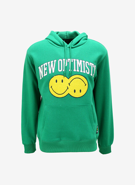 Blue Hooded Green Men's Sweatshirt M0S10058-71704_NEW OPTIMISTS HOODIE - 1