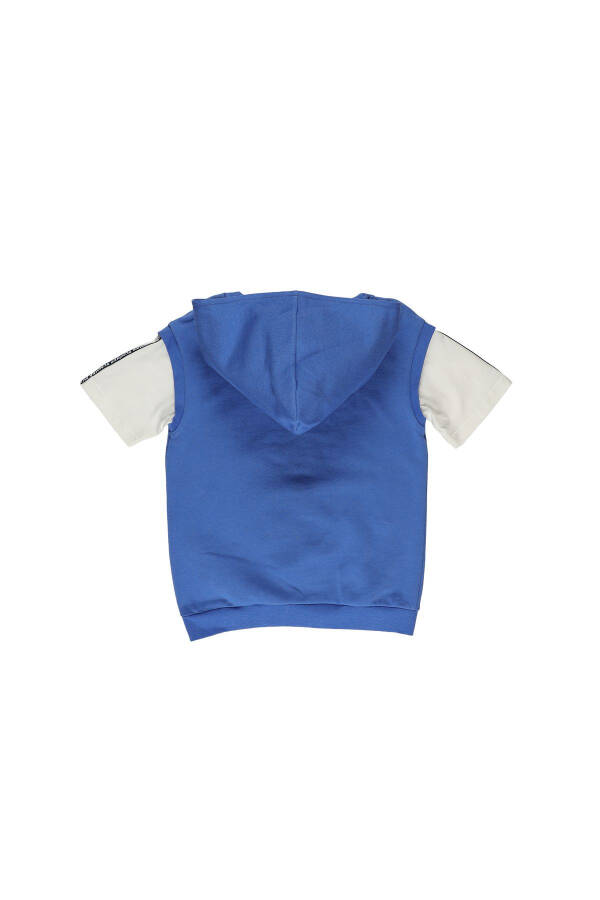 Blue Hooded T-Shirt for Baby Boy - 5