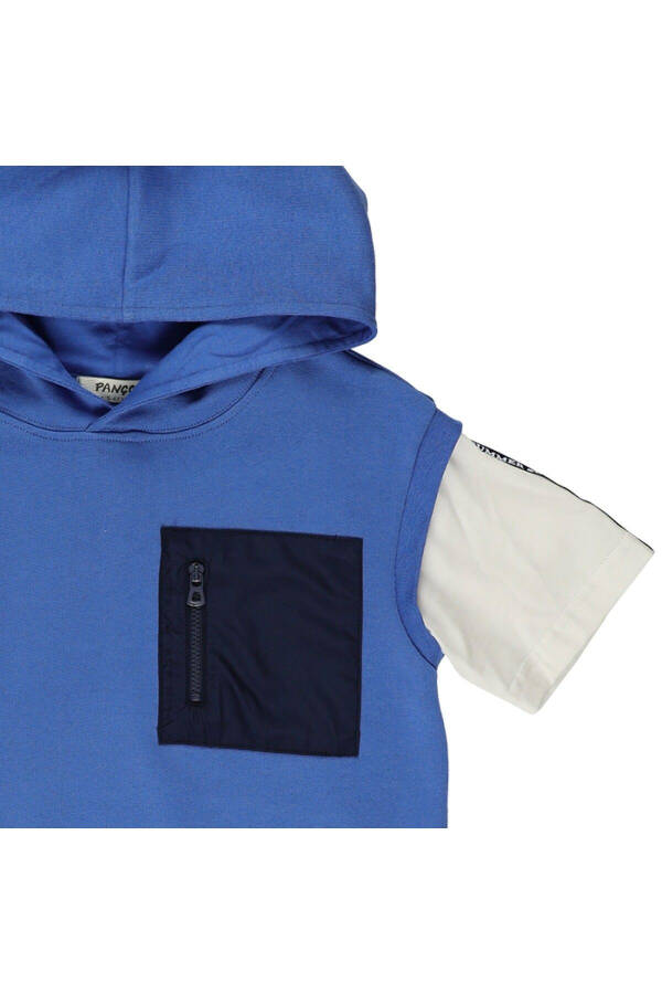 Blue Hooded T-Shirt for Baby Boy - 6