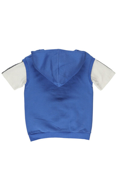 Blue Hooded T-Shirt for Baby Boy - 2