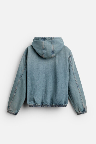 Blue Hoodie Sweatshirt - 8