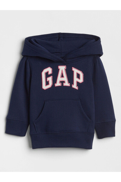 Blue Logo Hooded Fleece Sweatshirt - 2