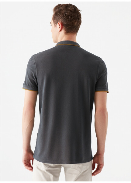 Blue Plain Dark Grey Men's Polo T-Shirt 065920-30653 POLO T-SHIRT Shadow Grey - 10