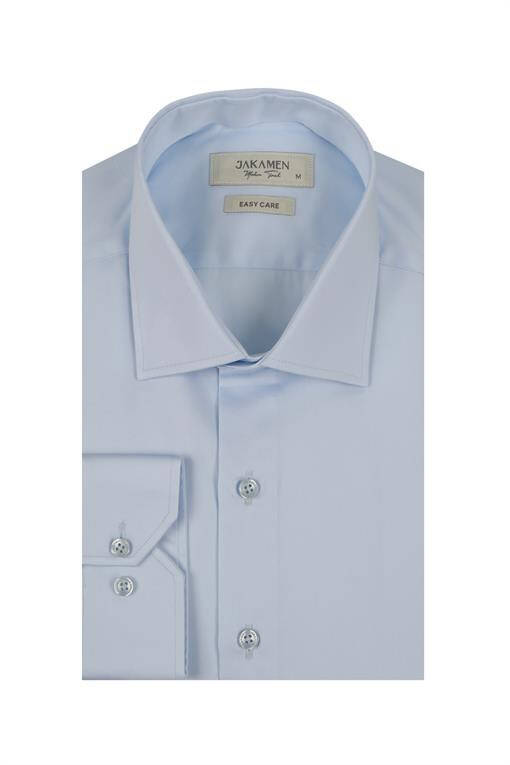 Blue Slim Fit Basic Buttoned 100% Cotton Shirt - 12