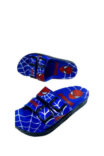 Blue Spiderman Slippers for Boys - 43