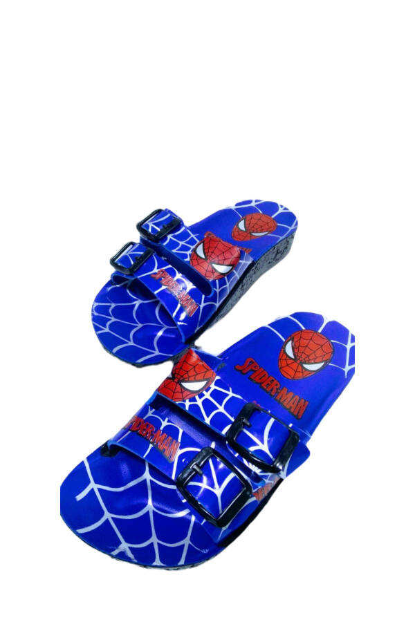 Blue Spiderman Slippers for Boys - 31