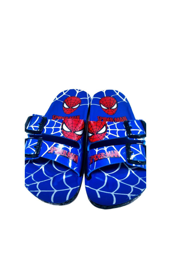 Blue Spiderman Slippers for Boys - 32