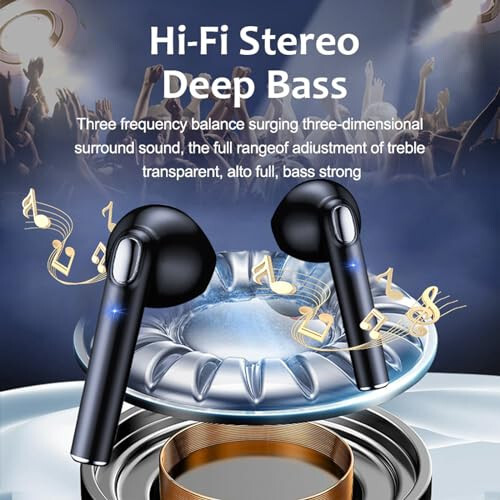 Blue Tooth Head Phones Water Proof Ear Buds for iPhone Android Compatible Earphones Wireless Bluetooth Workout Running in Ear Headphones Sweatproof Sports Wireless Earbuds Waterproof for Working Out - 3