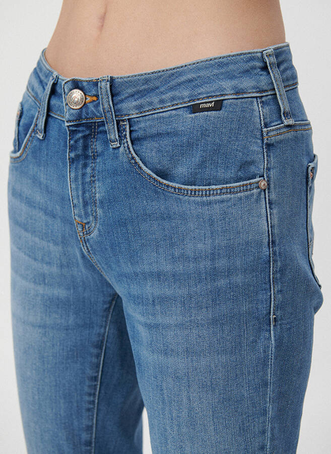 Blue Women's Denim Pants M1020534721 - 6