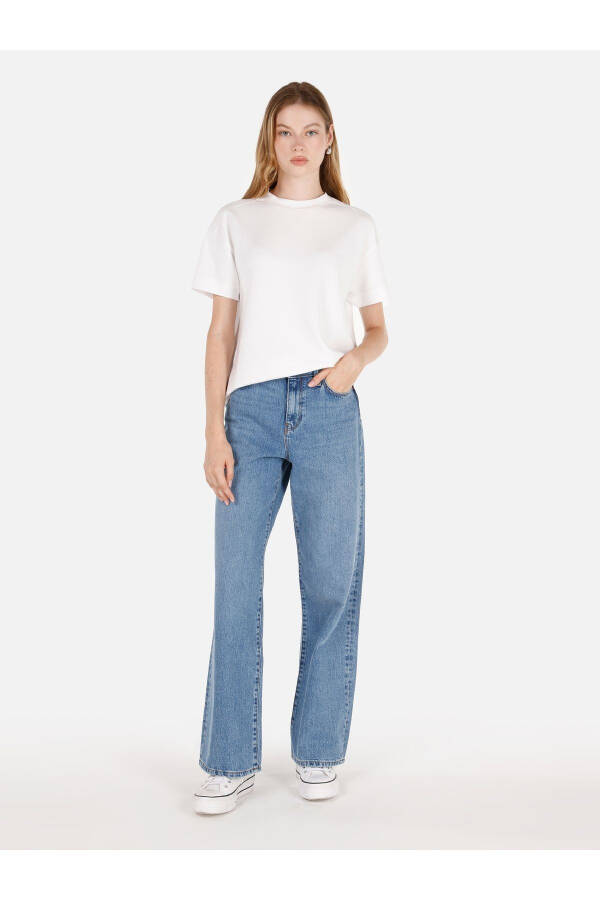 Blue women's pants - 1