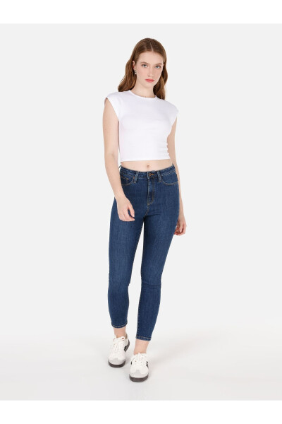 Blue women's pants - 1