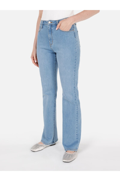 Blue women's pants - 4