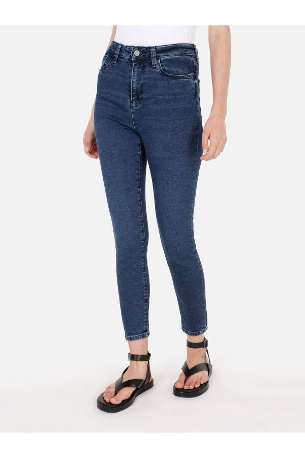 Blue women's pants - 4