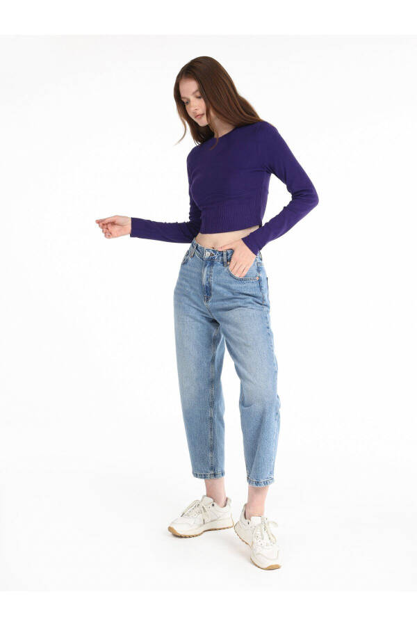 Blue women's pants - 3