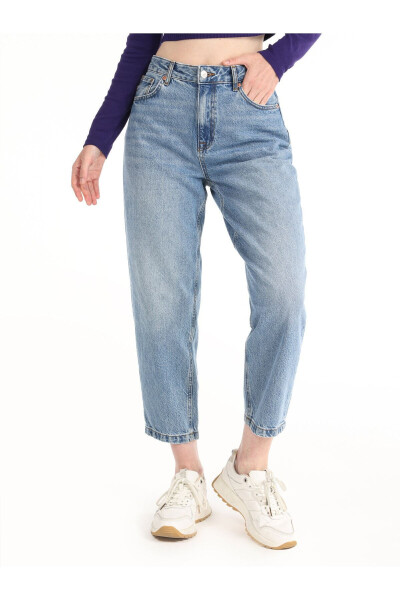 Blue women's pants - 4