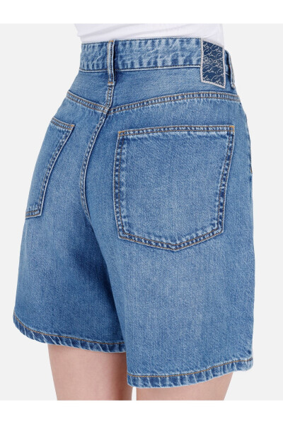 Blue women's shorts - 6