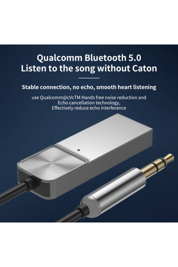 Bluetooth Kablosuz Bt5.1 Usb To 3,5mm Araç Kiti Bluetooth Araç Içi Fm Transmitter Hifi Ses Destekli - 12