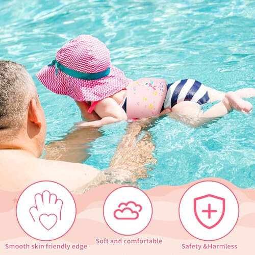 Blueweenly Swim Belt for Kids Swim Floating Belt with Adjustable Flotation Belt EVA Foam Swimming Training Equipment Swimming Training Buoyancy Belt for Children Swimming Safety - 4