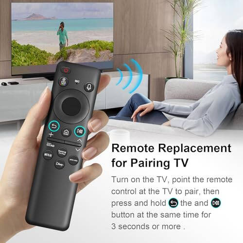 BN59-01432A Solar Voice Bluetooth Remote Replacement for Samsung Smart TV Remote Compatible with Samsung Neo QLED Smart 8K HDR Ultra HD TVs New 2023 Model - 3