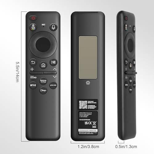 BN59-01432A Solar Voice Bluetooth Remote Replacement for Samsung Smart TV Remote Compatible with Samsung Neo QLED Smart 8K HDR Ultra HD TVs New 2023 Model - 5