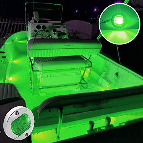 Boaton Boat LED Night Fishing Lights, Courtesy Lights, Deck Lights, Marine Boat Led Lights, Boat Interior Lights, Boat Navigation Lights, Navigation Lights For Boats Led (Green) - 6