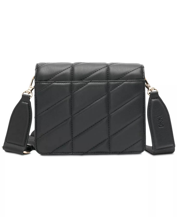 Bodhi Flap Quilted Mini Crossbody Black/gold - 3