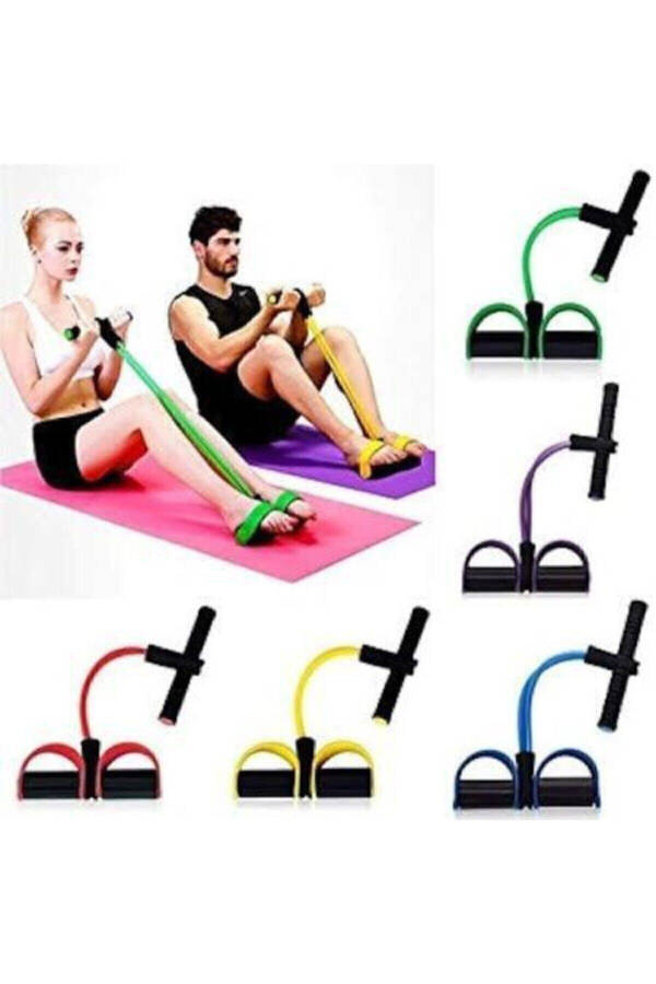 Body Trimmer Mekik Çekme Aleti Evde Spor Lastikli Egzersiz Lastiği - 8