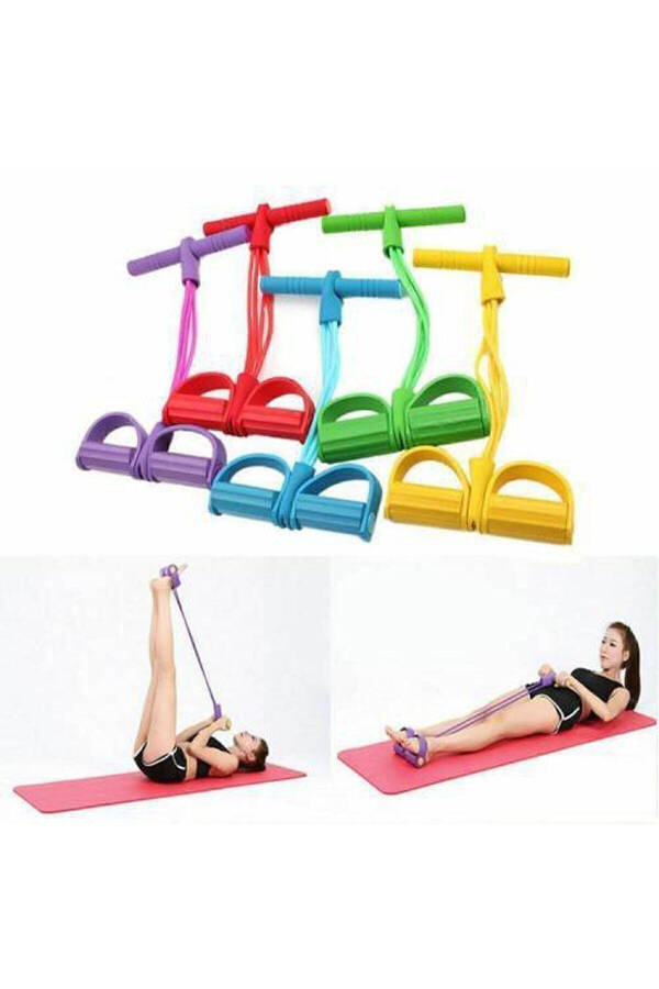 Body Trimmer Mekik Çekme Aleti Evde Spor Lastikli Egzersiz Lastiği - 3