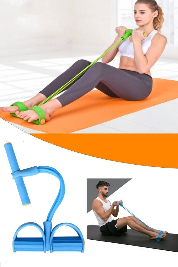 Body Trimmer qorin muskulini mashq qilish mashinasi Uyda sport elastik tasmasi - 21