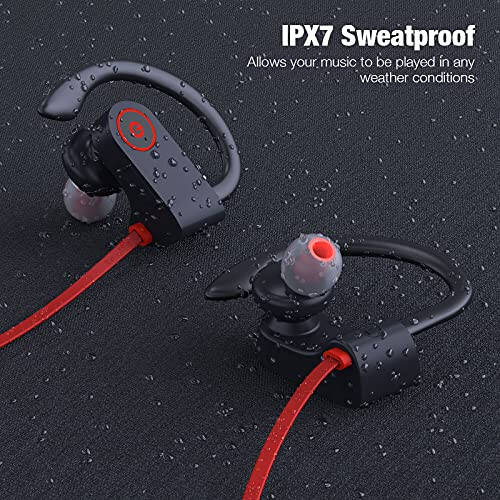 Boean Bluetooth Headphones Wireless Earbuds Bluetooth 5.3 Running Headphones IPX7 Waterproof Earphones with 16 Hrs Playtime Stereo Sound Isolation Headsets for Workout Gym - 5