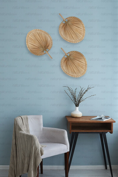 Bohemian Palm Leaf, Japanese Fan 30x40 Cm, Wall Decor, Wall Ornament, Scandinavian, Modern - 17