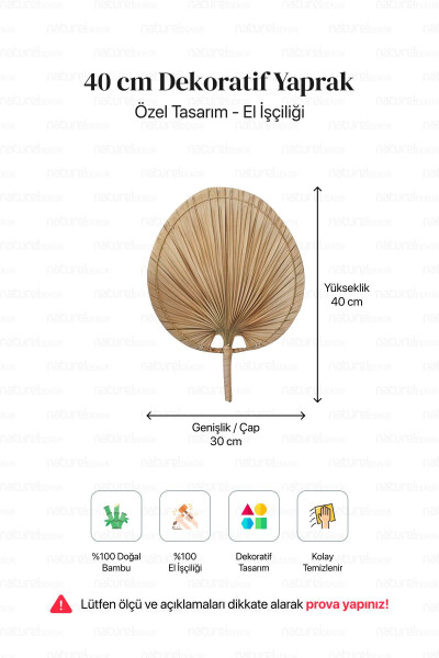 Bohemian Palm Leaf, Japanese Fan 30x40 Cm, Wall Decor, Wall Ornament, Scandinavian, Modern - 20