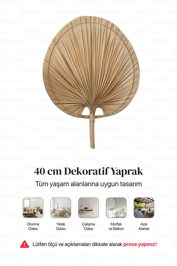 Bohemian Palm Leaf, Japanese Fan 30x40 Cm, Wall Decor, Wall Ornament, Scandinavian, Modern - 21