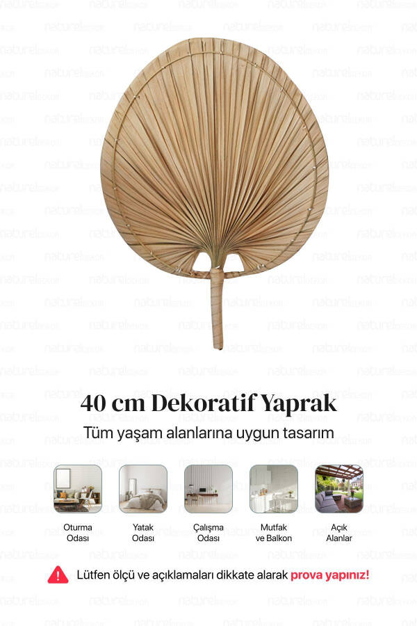 Bohemian Palm Leaf, Japanese Fan 30x40 Cm, Wall Decor, Wall Ornament, Scandinavian, Modern - 7