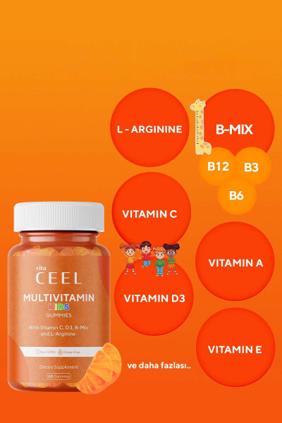 Bolalar o'sishi uchun ko'p vitaminli kompleks (S, D, B guruhi, L-arginin) - 4