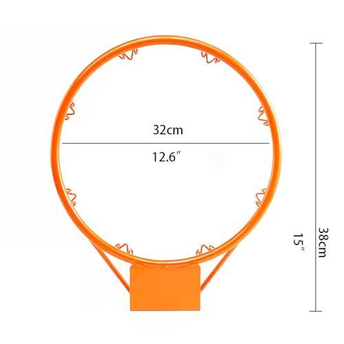 Bolalar uchun basketbol halqasi, Dream Travel basketbol halqasi devorga o'rnatilgan basketbol halqasi ichki va tashqi makon uchun osilgan basketbol halqasi, 32 santimetr/12,6 dyuym - 6