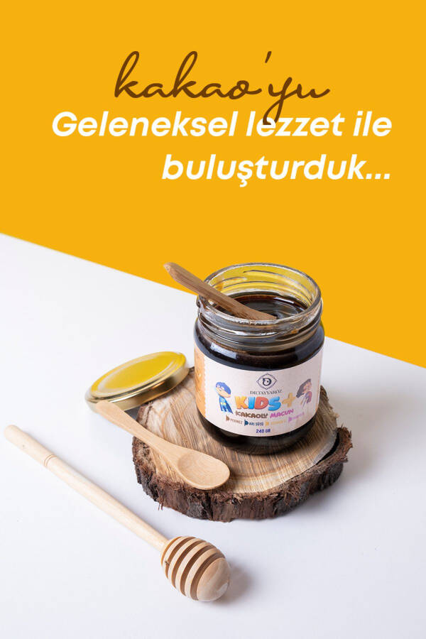 Bolalar uchun tish pastasi - kakao propolis melassa asalar suti asal va vitamin - 3