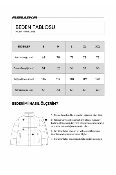 Большой пуховик из кожи серого цвета - 30