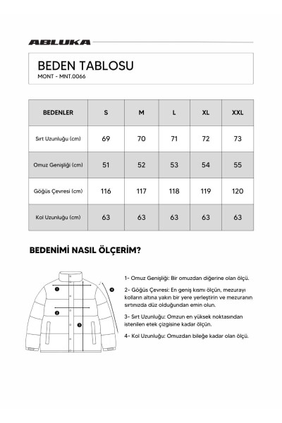 Большой пуховик из кожи серого цвета - 24