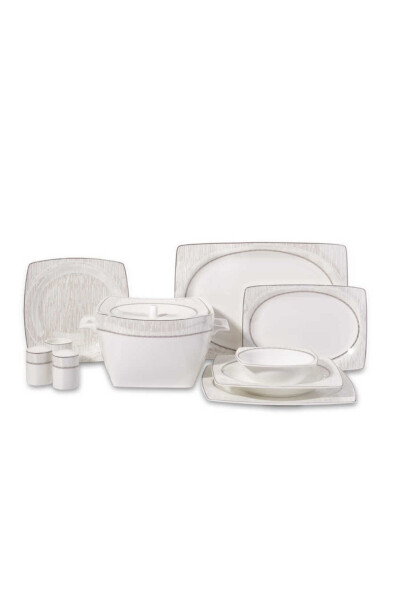 Bone Selection 60 Piece Square Dinner Set - 5