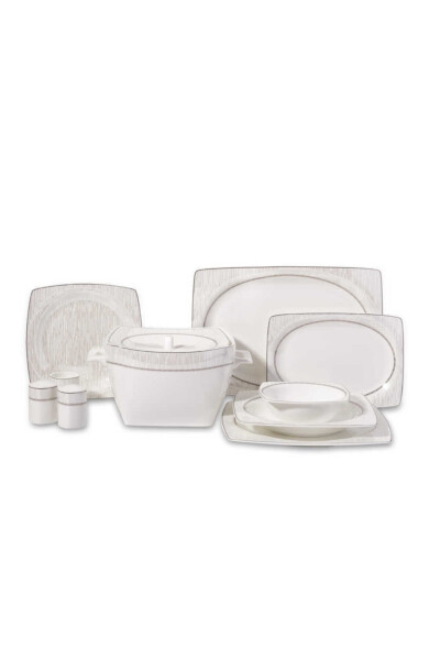 Bone Selection 60 Piece Square Dinner Set - 15