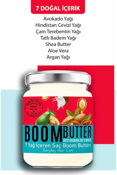 Boom Butter Saç Bakım Yağı 190 Ml - 7