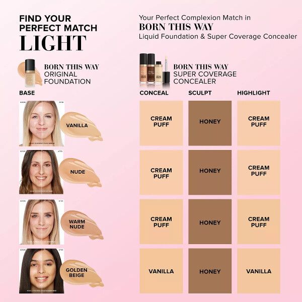 Born This Way Super Coverage Multi-Use Sculpting Concealer Almond - 6